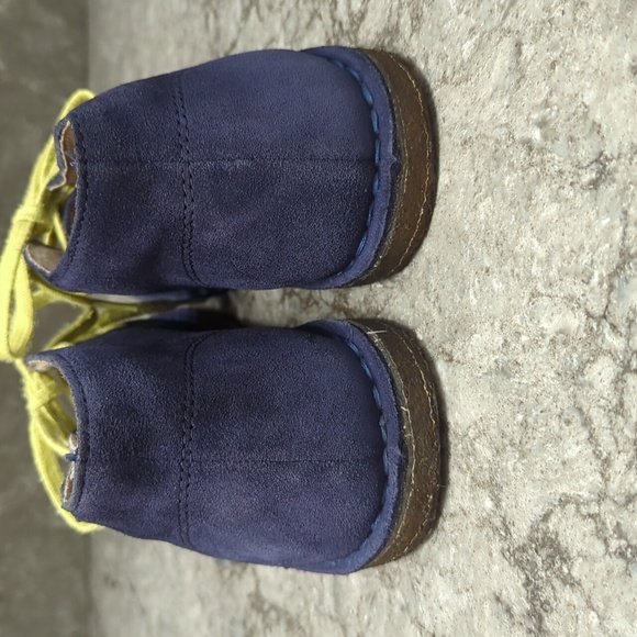 L.L. Bean Kids Sz 5 Women's Sz 7 Blue Suede Chukka Ankle Boots - Picture 5 of 10
